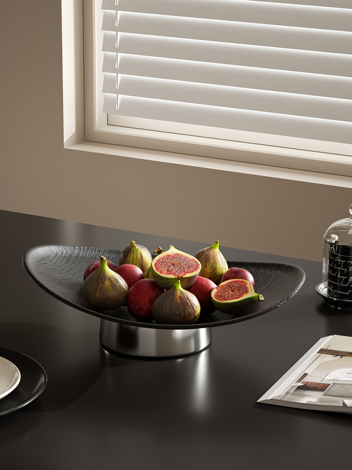 Wood-plastic fruit plate for home living room desktop storage, snack and dried fruit plate, food-grade, environmentally friendly and odorless fruit plate wholesale pic 14