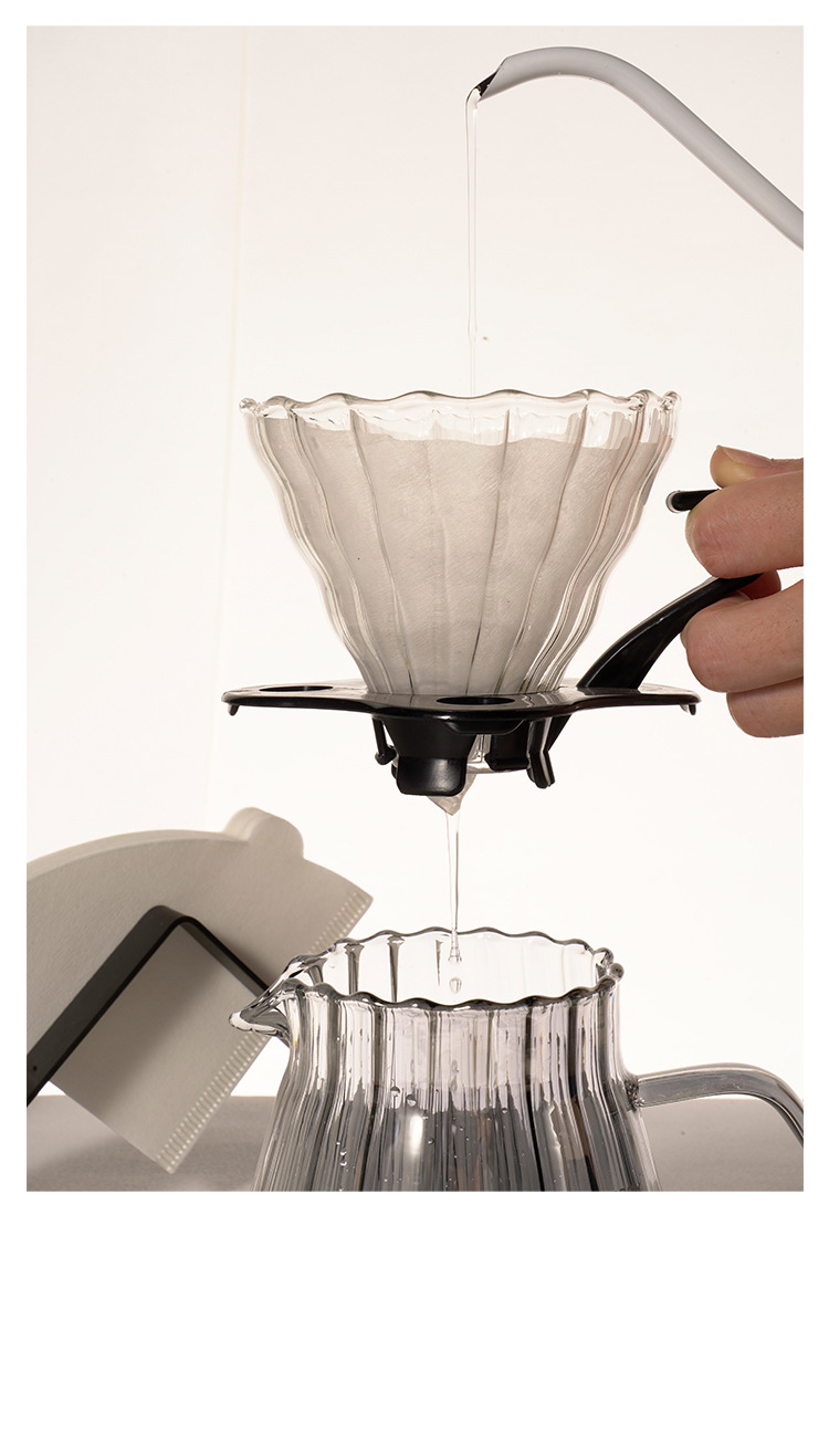 Household coffee filter paper V60, filter cup, drip type conical fiber original pulp bleached filter paper, cake cup pic 15