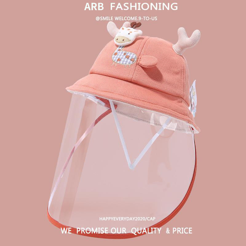 婴儿防护面罩0岁儿童宝宝防护帽防飞沫隔离外出帽子秋冬一岁详情10