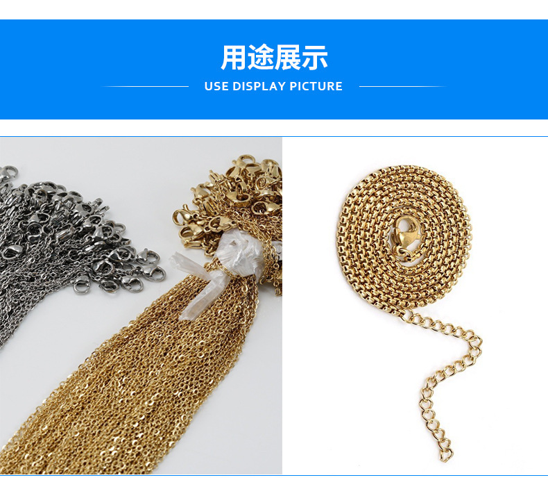 Wholesale of all-bright stainless steel 9-19mm lobster clasp titanium steel lobster male clasp bracelet necklace clasp accessories in stock pic 10