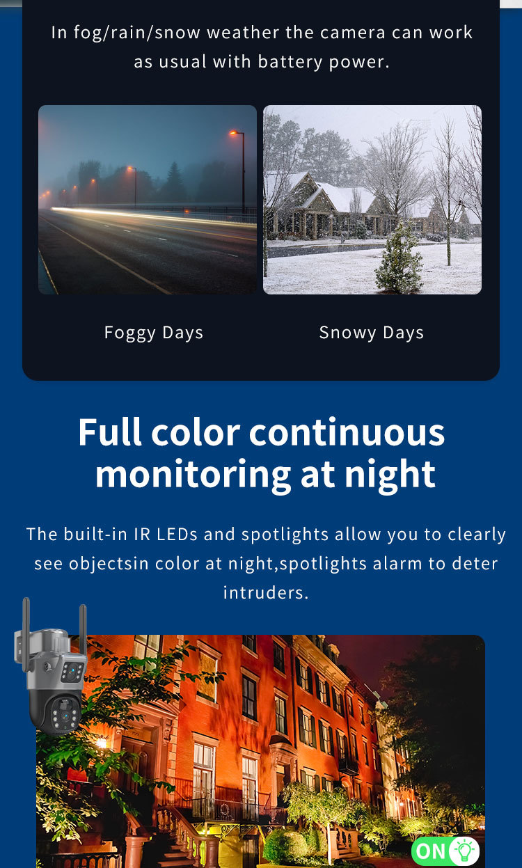 室外4G太阳能监控摄像头夜视高清网络无线wifi监控器家用远程探头详情6
