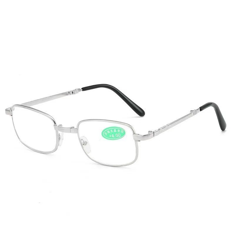 Donghai crystal Glass folding reading glasses, high-definition anti-blue light and anti-fatigue portable reading glasses for men and women pic 9