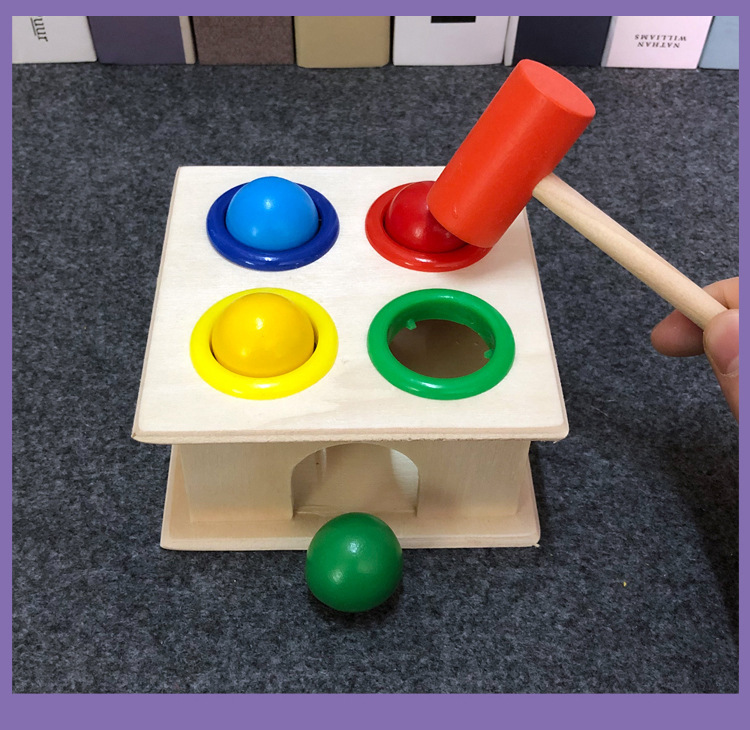 小锤盒敲球台敲打敲球玩具婴幼儿敲击锻炼动手能力颜色辩知玩具详情6