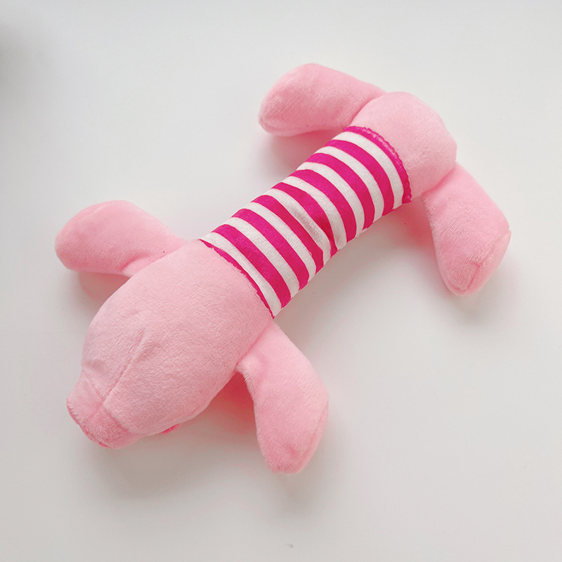 Pet dogs, cats, plush cartoon embroidery, durable and stress-relieving, ducks, little pigs, elephants, cute and vocal toy products pic 8