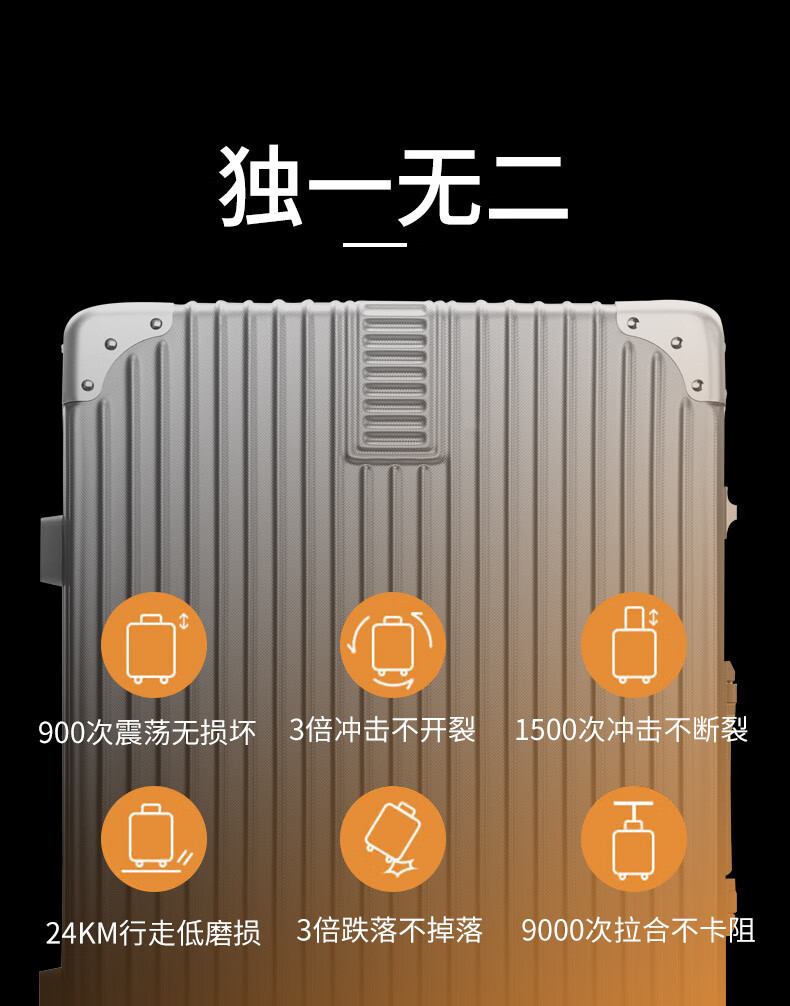 旅行箱铝框20拉杆箱万向轮24男女学生行李箱26密码箱子大容量29寸详情6