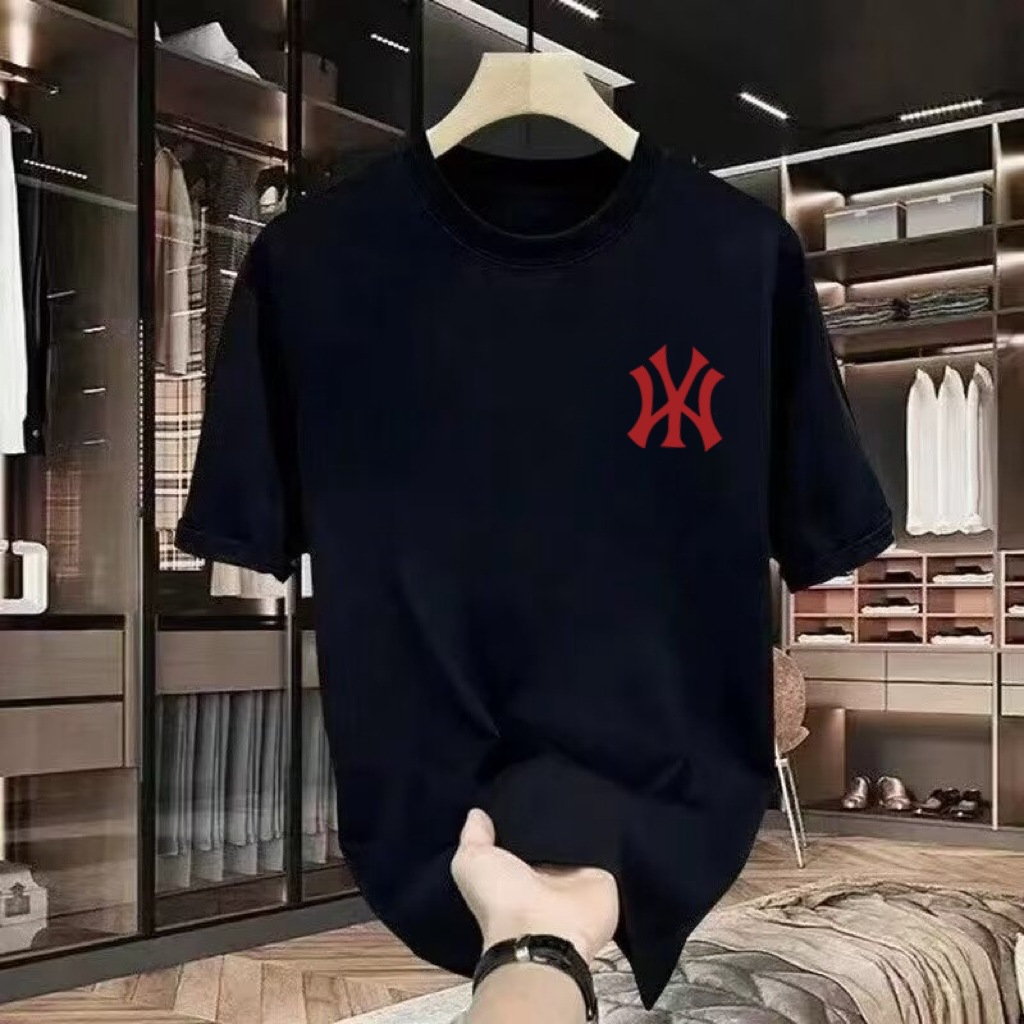 National trendy summer 2025 camiseta de manga corta hombre estampado cuello redondo cuerpo adolescente legging suelto camiseta pic 16