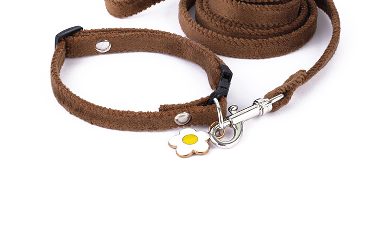 Pet velvet collar, engraved anti-loss neck collar, adjustable plush dog and cat neck collar, leash, double-sided velvet collar pic 11