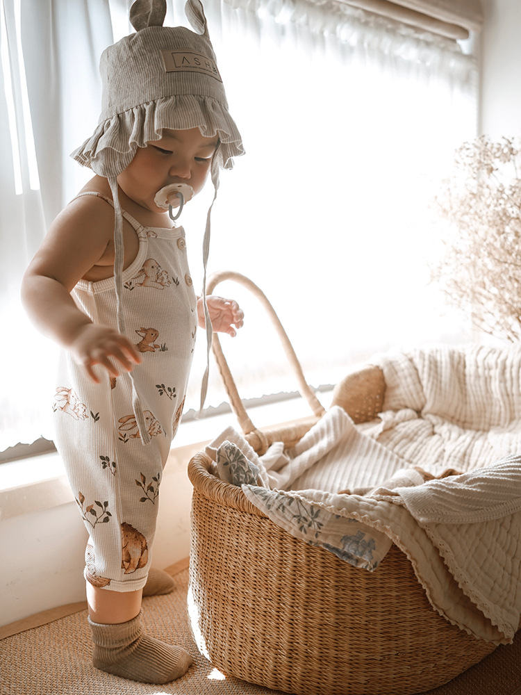 2025夏款婴儿衣服ins婴儿连体衣a类宝宝吊带哈衣爬服详情23
