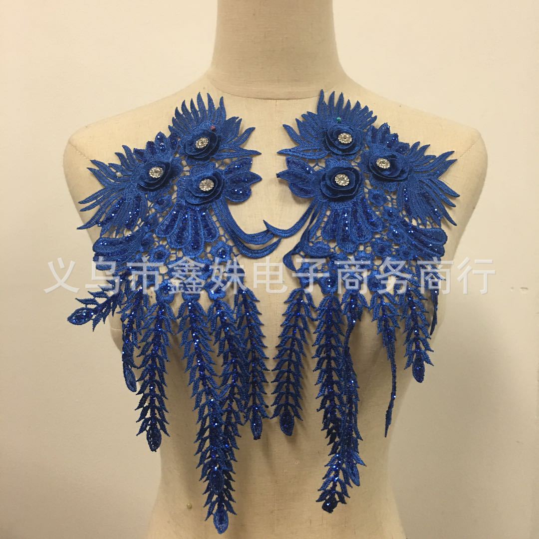 亮片蕾丝立体对花服装婚纱旗袍辅料衣服裙子装饰品饰品绣片装饰大详情8