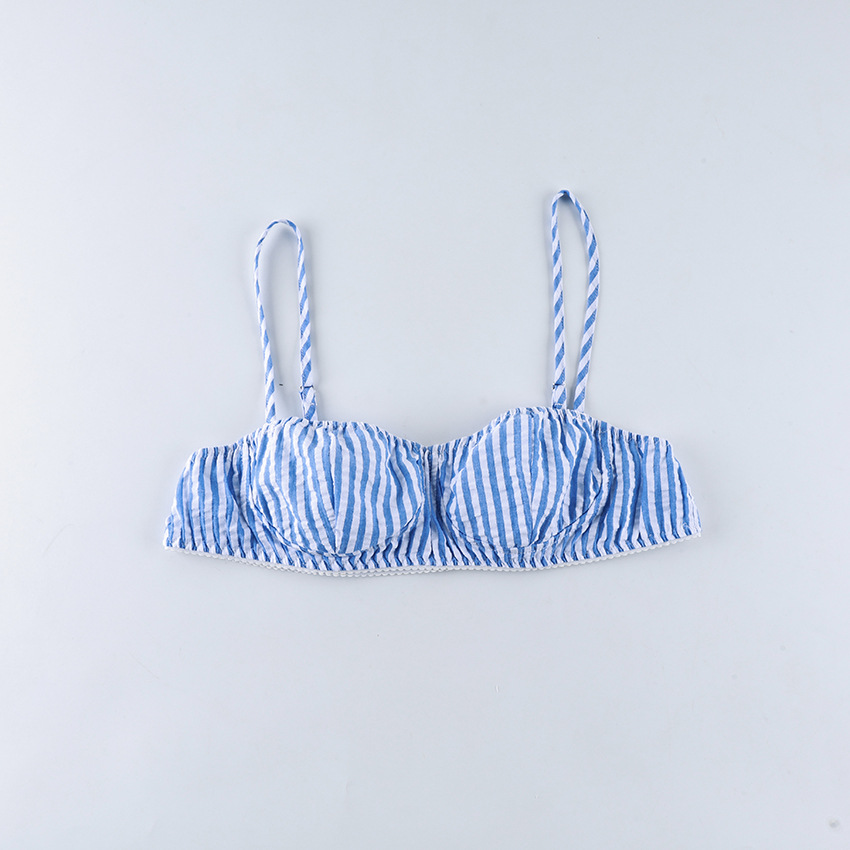 A new spring/summer striped three-piece pajama set from Europe and America, soft, loose and skin-friendly for women, suitable for cross-border wear in 2026 pic 16