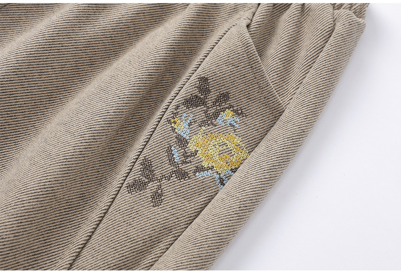 妈妈裤子中老年人秋款休闲长裤女小个子奶奶秋季运动松紧腰直筒裤详情24