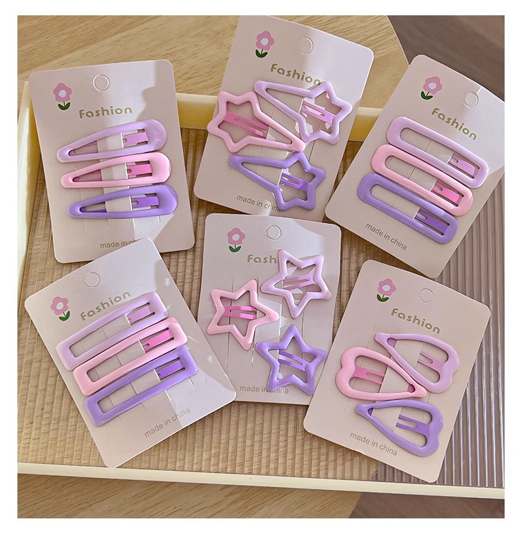 2024年新款儿童五角星星发夹 碎发BB夹子 前额侧边刘海夹 女头饰 发卡 温馨可爱设计
详情23