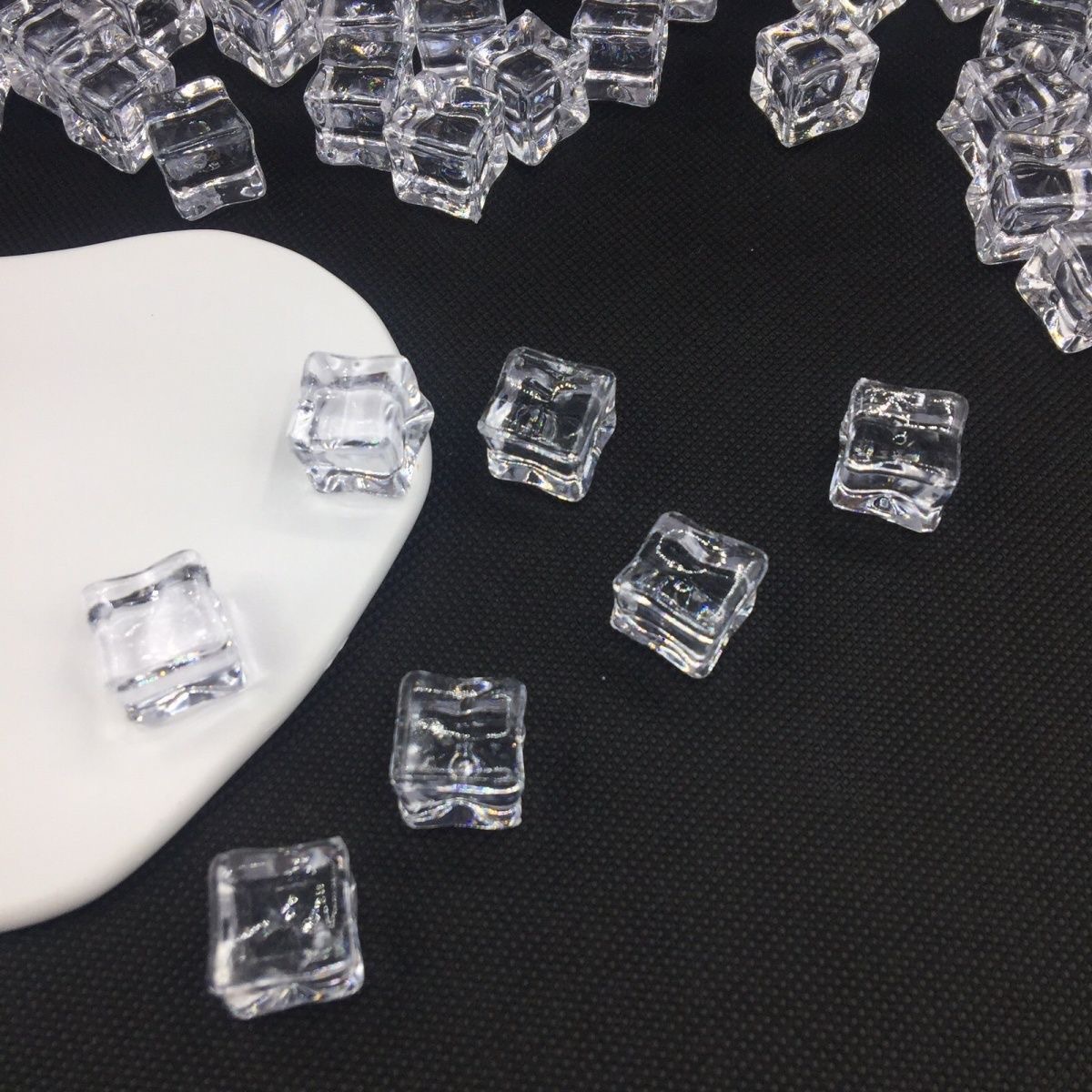 Transparent simulated square ice cubes, photography props, fake ice cubes, acrylic blocks, bar and home decoration items pic 13