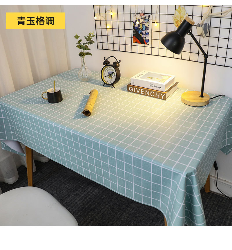 桌布防水防油免洗北欧ins网红学生书桌长方形餐桌台布茶几pvc桌垫详情23