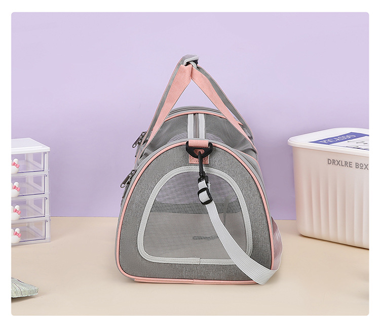 Cat bag, portable handbag for going out, breathable, spacious, fashionable dog bag, hand-held, space-style pet bag pic 27