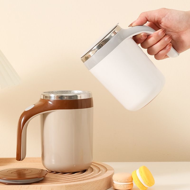 New fully automatic coffee stirring cup in stock for wholesale. Lazy person magnetic charging electric stainless steel water cup pic 27