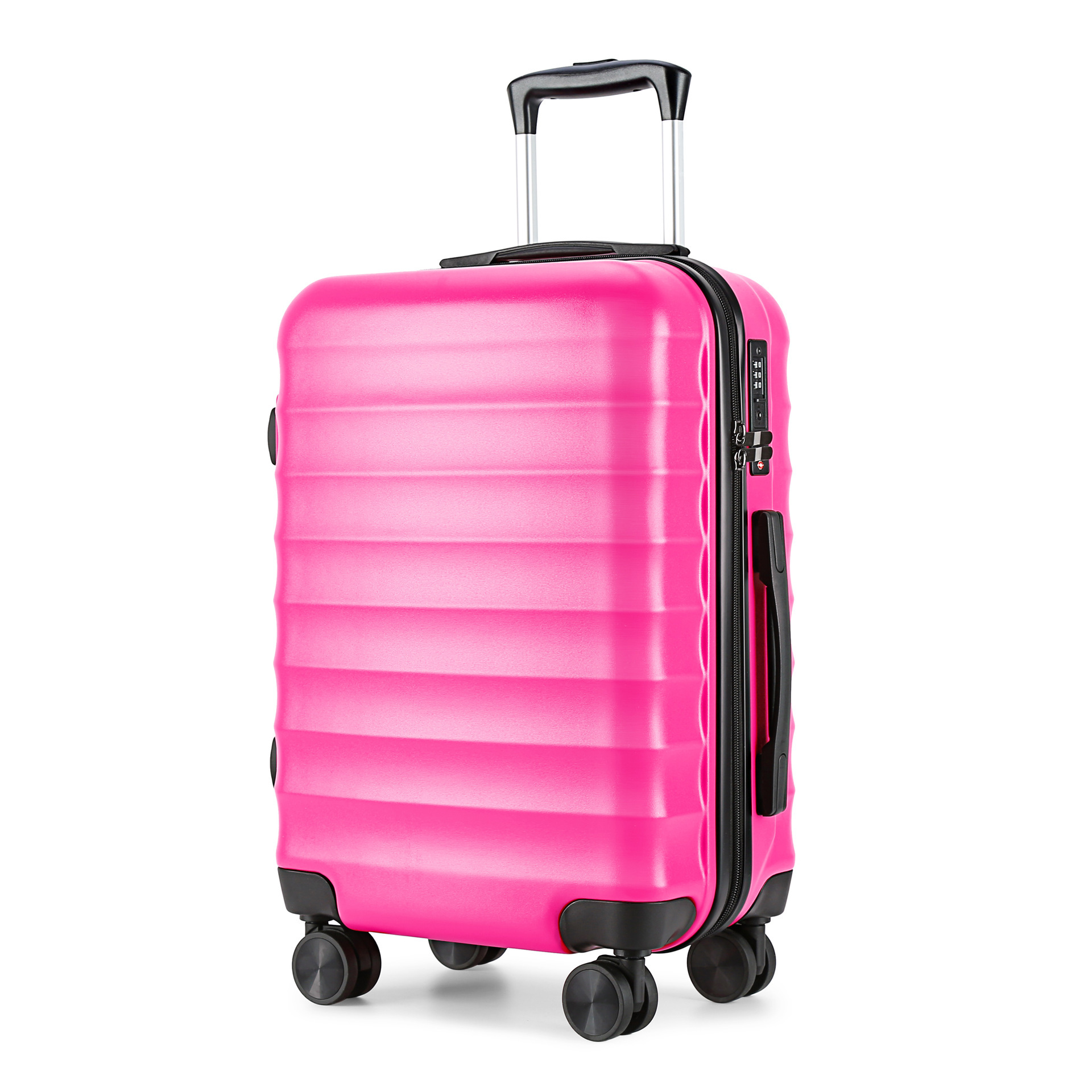 新款万向轮拉杆箱20/24/28寸复古旅行箱ABS材质箱厂家现货行李箱详情25