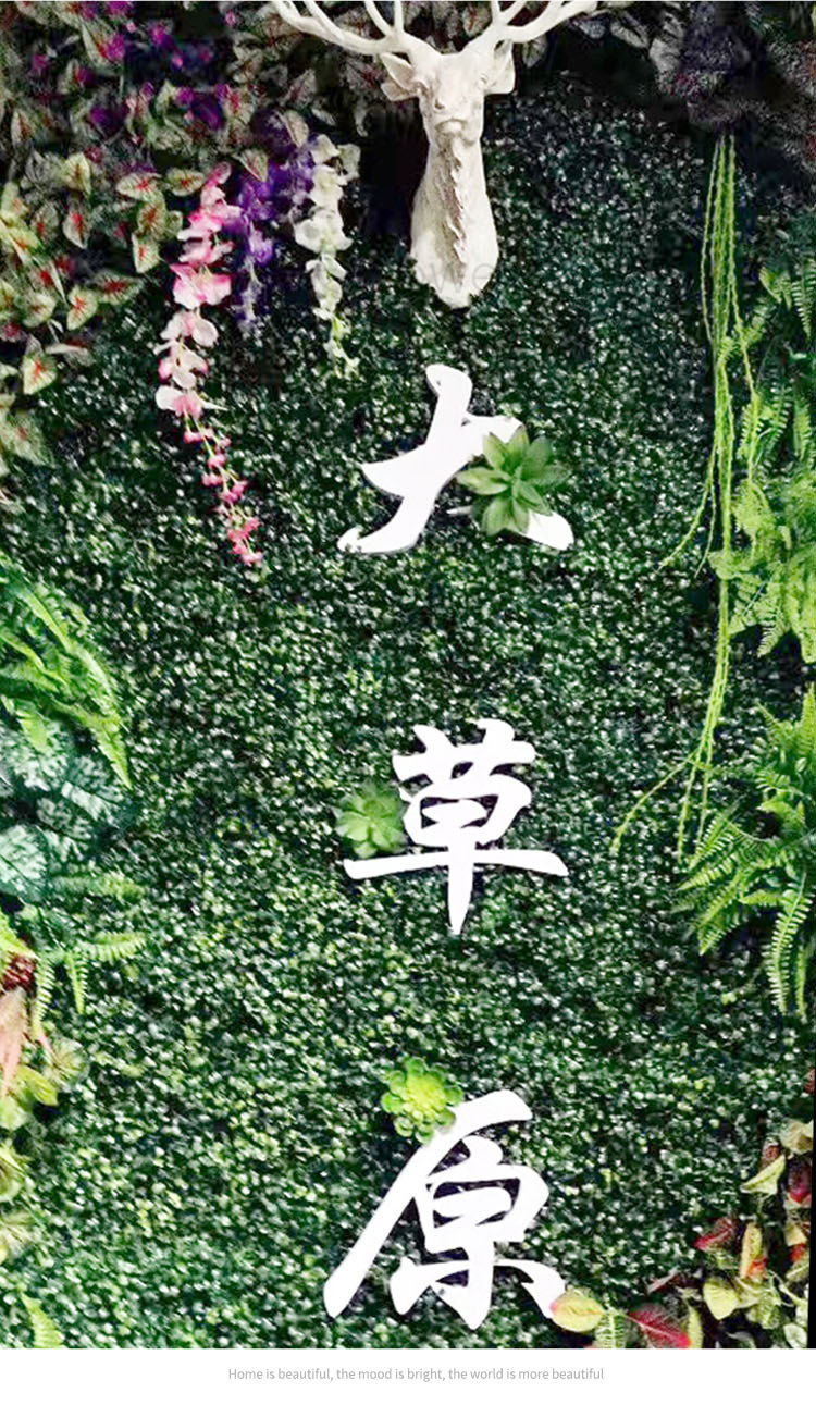 假叶子大型婚庆花草波斯草绿植 假树叶绿色装饰墙面蕨类仿真植物详情2
