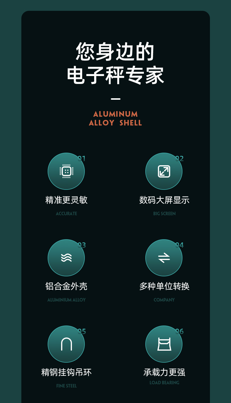 OCS-P 2t电子吊秤5T直视吊钩秤行车电子称10T吊磅3t吊勾称详情3