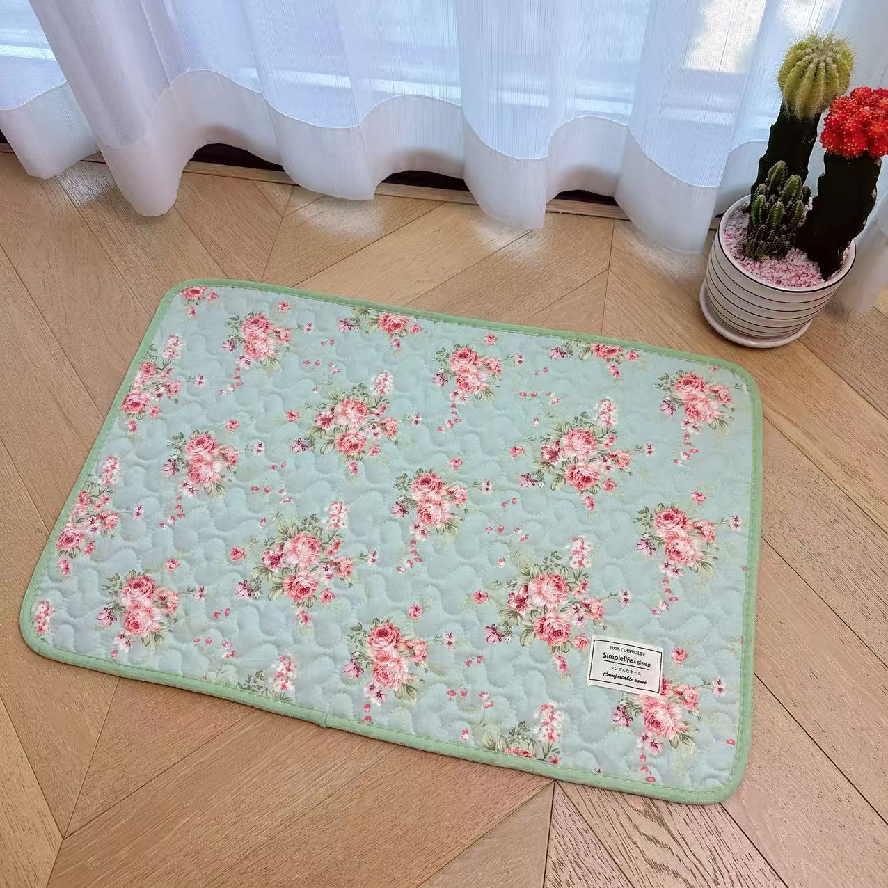 New style floor MATS, Korean-style pure cotton quilted carpet floor MATS, entrance door MATS, dust-proof floor MATS, waterproof and anti-slip pet MATS pic 10