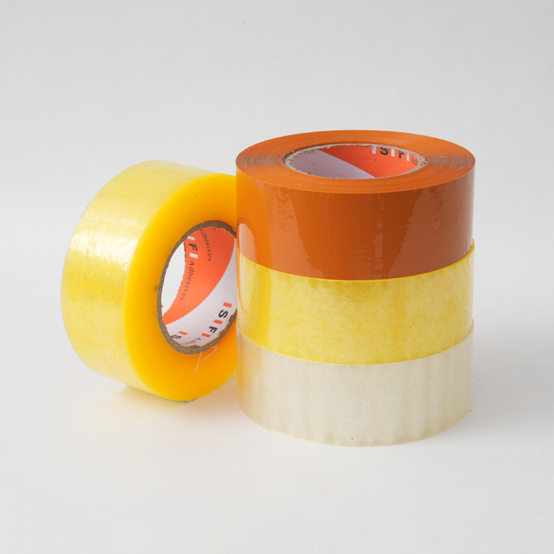 透明胶带6厘米封箱快递打包米黄加厚大卷高粘度胶子电商发货4.5cm详情6