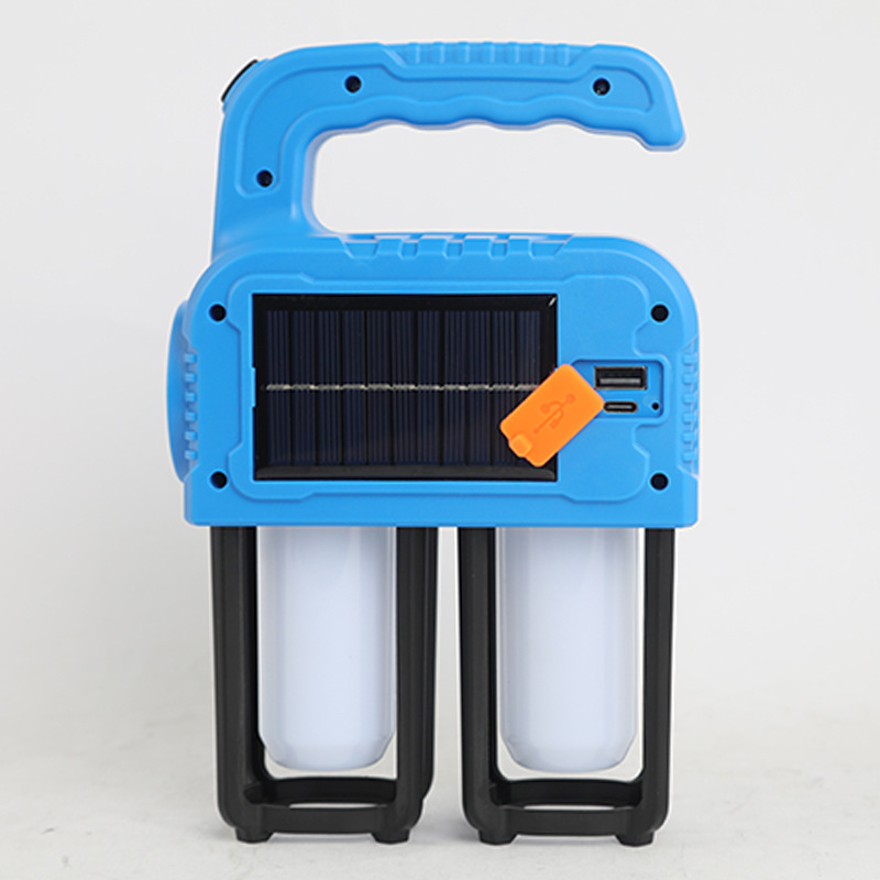 Portable camping lamp, solar-powered LED camping lamp, outdoor multi-functional tent lamp, power bank, portable lamp pic 9