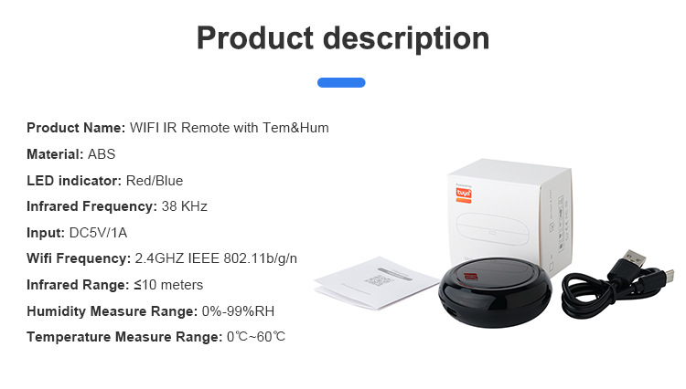 The black circular smart remote control is suitable for the main body of small household appliances pic 8