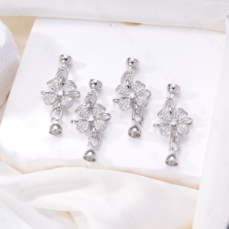 Zhuji pearl necklace buckle 8-shaped buckle, handcrafted end buckle, connecting buckle, mother-and-child buckle, sweater chain, universal buckle, DIY accessories pic 9
