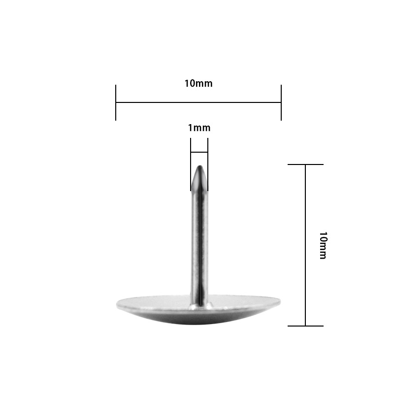 批发金属镀镍平头图钉银色省力大头钉按钉家用办公文具大镍片钉子详情5