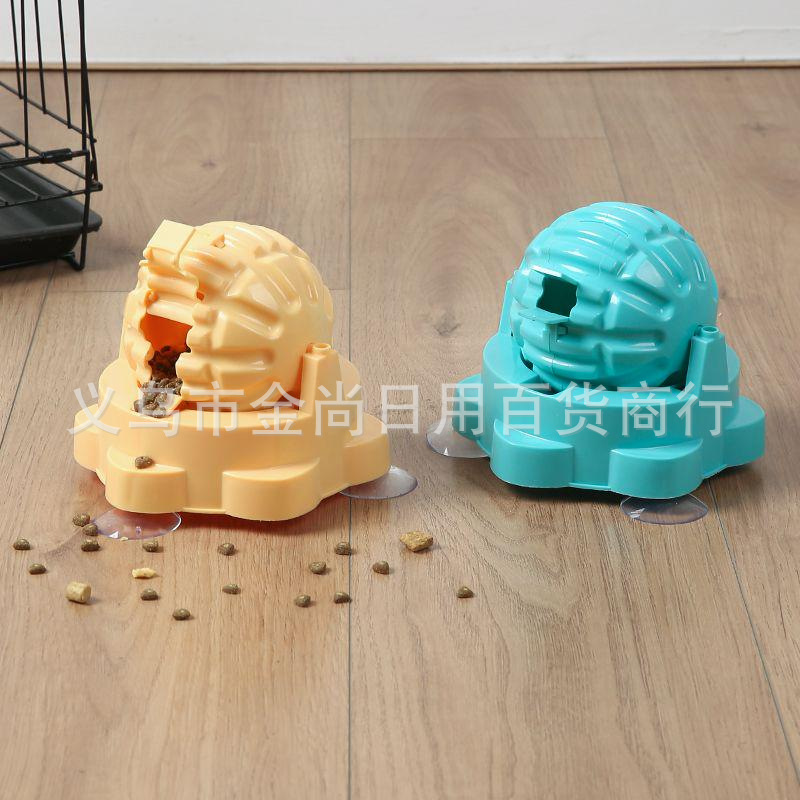轻奢新款宠物餐盘猫咪自动喂食器盘漏食球玩具益智喂食器狗玩具详情1