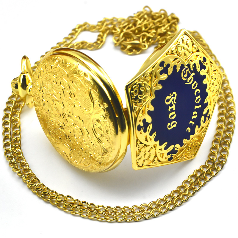 Hot-selling Harry Potter Fantastic Beasts Grindelwald Large Pocket Watch, personalized cross-border bestseller, golden pentagonal pic 4