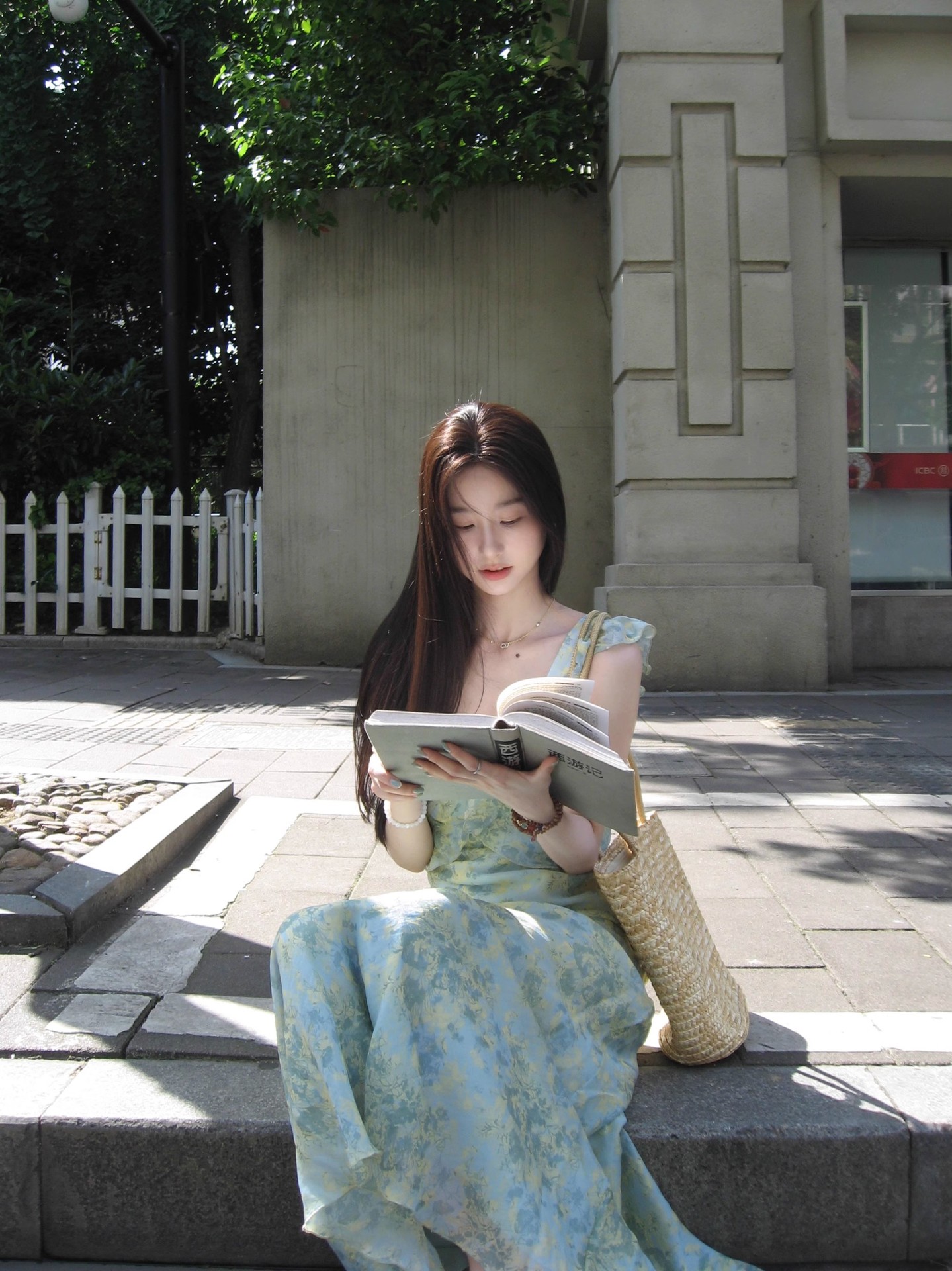 甜美小飞袖碎花裙温柔风连衣裙女夏季小众气质修身荷叶边a字长裙详情4