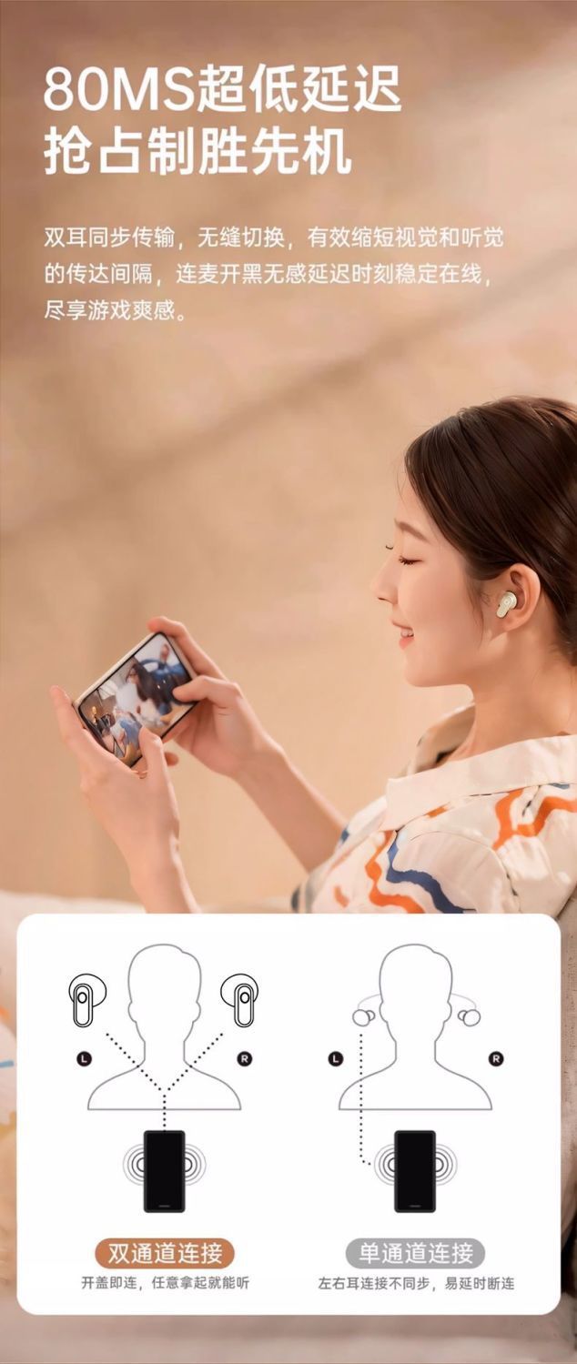 新款TWS无线蓝牙耳机NE-110数显高音质半入耳运动真降噪蓝牙详情10