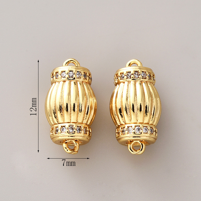 Pearl necklace buckle, twist buckle, lantern buckle, connection end buckle, bracelet connection buckle, threaded twist buckle, diy accessories pic 9