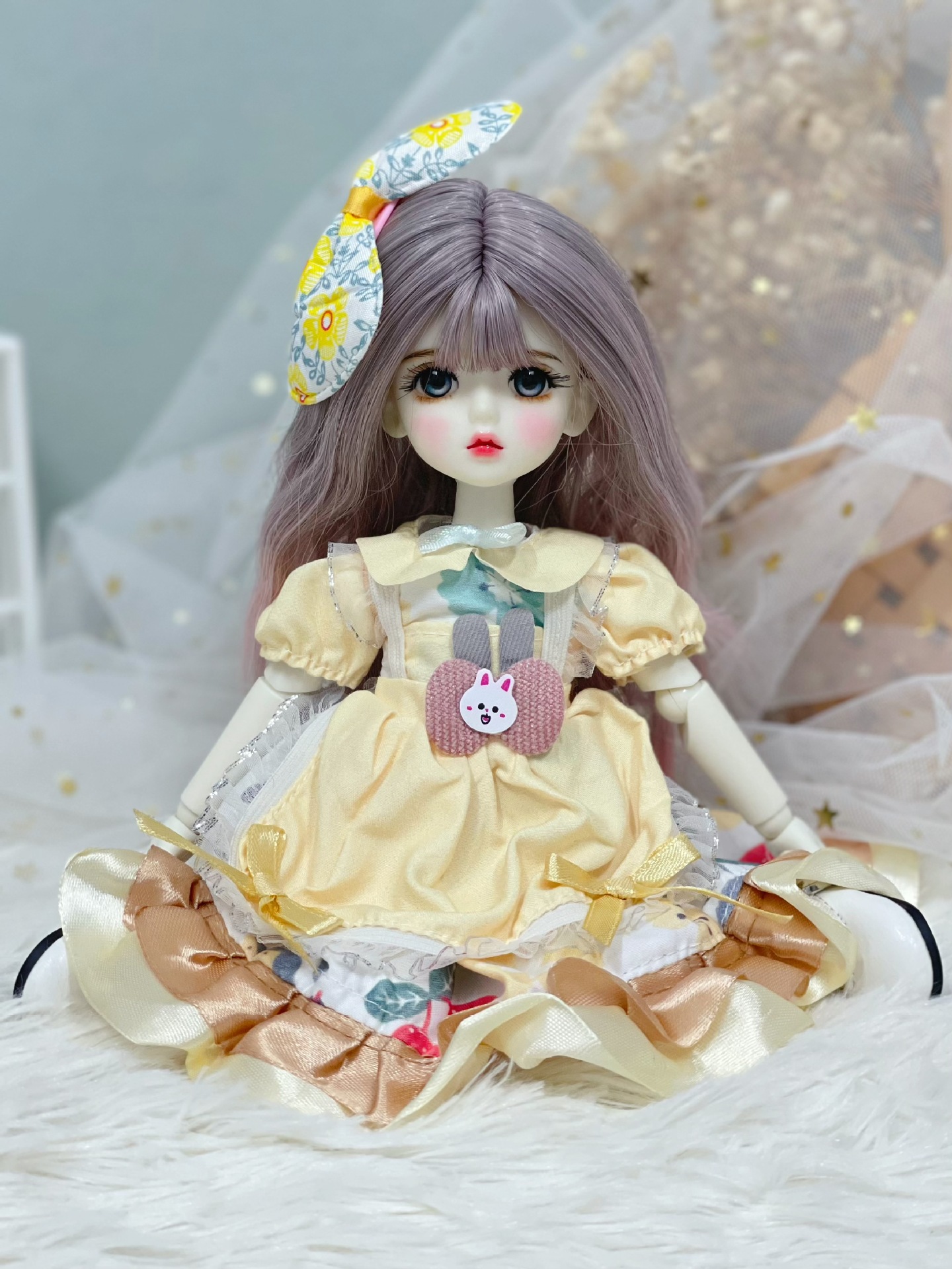 6 points bjd doll dress-up clothes, 30 cm doll set dress, autumn and winter outfits, Lolita jk maid dress pic 15