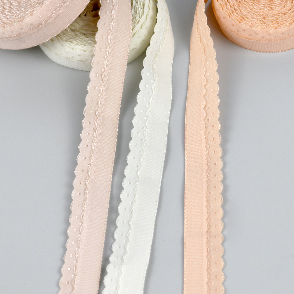 Factory direct sales of 2.0 nylon-edged twill band folding crown smooth elastic folded elastic band pic 10
