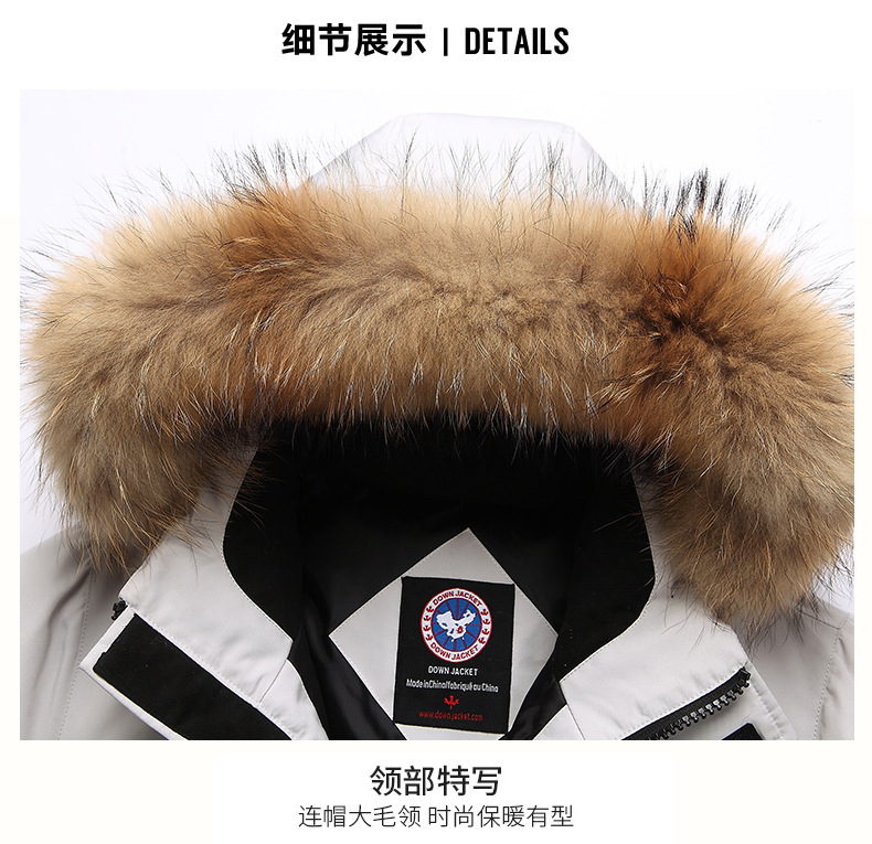 Parker down jackets for men and women 2024 Winter trendy brand thickened warm trendy brand Little Goose workwear down jackets with fur collels for men pic 14