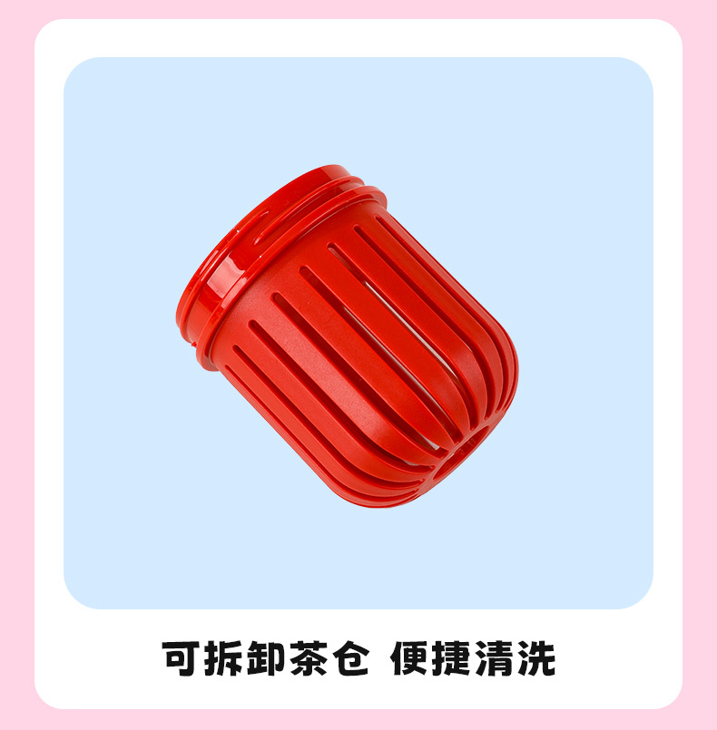 Large-capacity insulated cup, tea-water separation cup, high appearance level for girls, desktop water bottle, office double-drinking straw cup pic 21