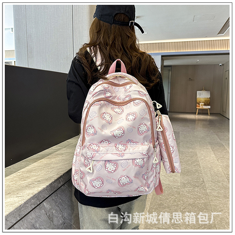 小学生护脊书包3-6年级儿童卡通印花书包大学女大容量耐脏双肩包详情35