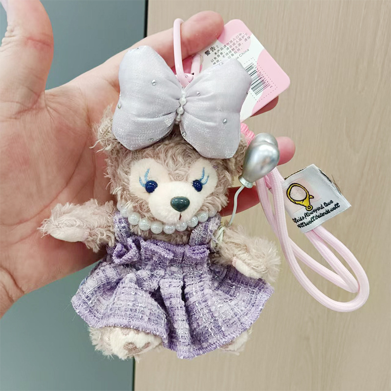 雪莉玫小熊钥匙扣玩偶毛绒挂件达菲公仔情侣包包娃娃女生礼物批发详情20