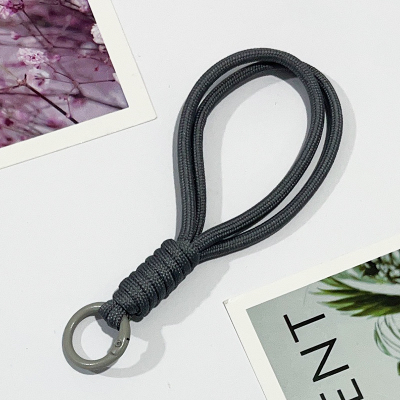 手机挂绳短款拼色打结编织挂绳毛绒钥匙扣编织挂绳防丢吊绳15CM详情12