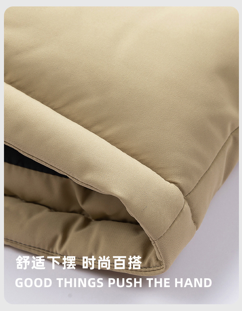 Cross-border cotton-padded jacket for men with fleece 2025 winter new style thickened warm and cold-proof cotton-padded jacket, cotton-padded coat, trendy, can be opened again pic 12