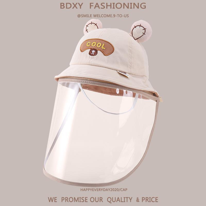 婴儿防护面罩0岁儿童宝宝防护帽防飞沫隔离外出帽子秋冬一岁详情17