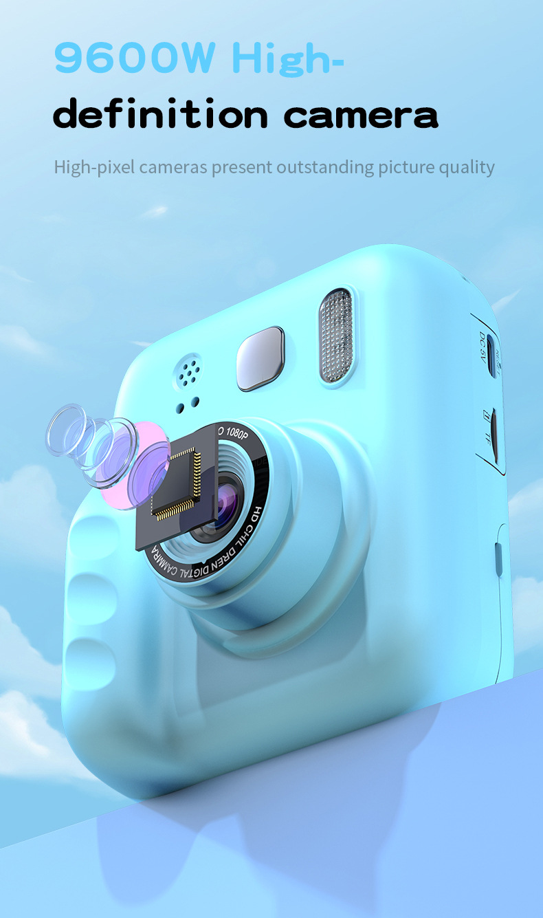 Y300拍立得便携式热敏打印相机可照相录像儿童玩具礼物即拍即出片详情3