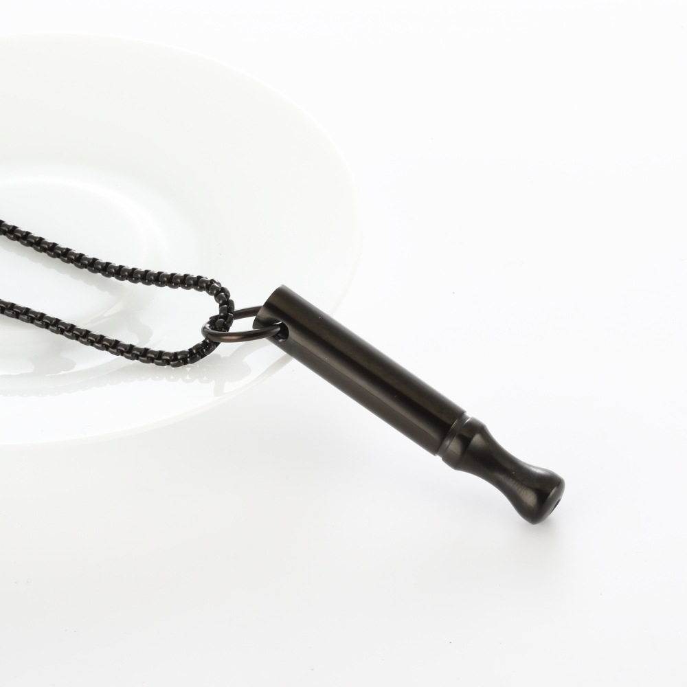 跨境冥想呼吸解压吊坠项链冥想小蛮腰圆管口哨东莞厂家正念饰品详情17