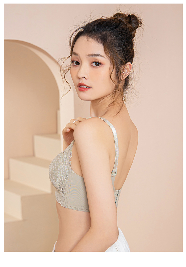 调整型内衣防下垂无钢圈小胸聚拢显大舒适收副乳透气蕾丝文胸胸罩详情28