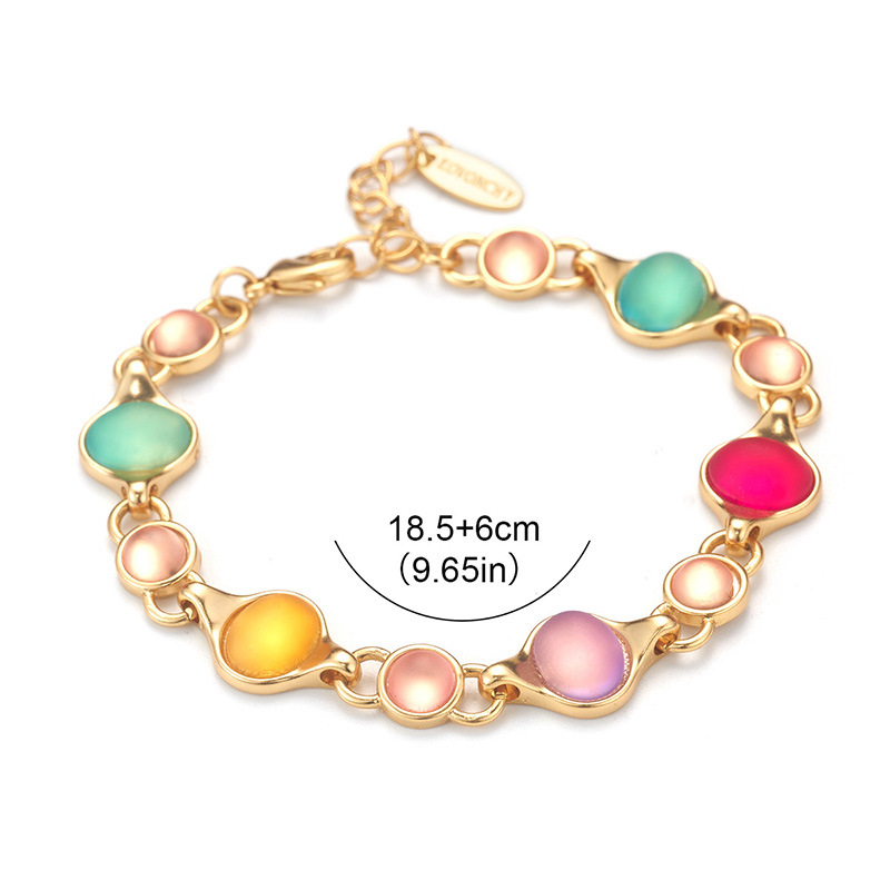 法式水晶串珠手链时尚轻奢高级感彩色中古Vintag饰品复古小众设计详情22