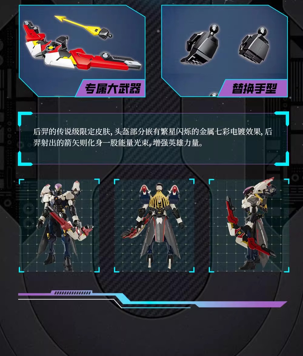 Wonderful Building Blocks Honor of Kings Series Kai LAN Ling Wang King Mecha Boy Figment Assembly Model Enlightenment Toy pic 6