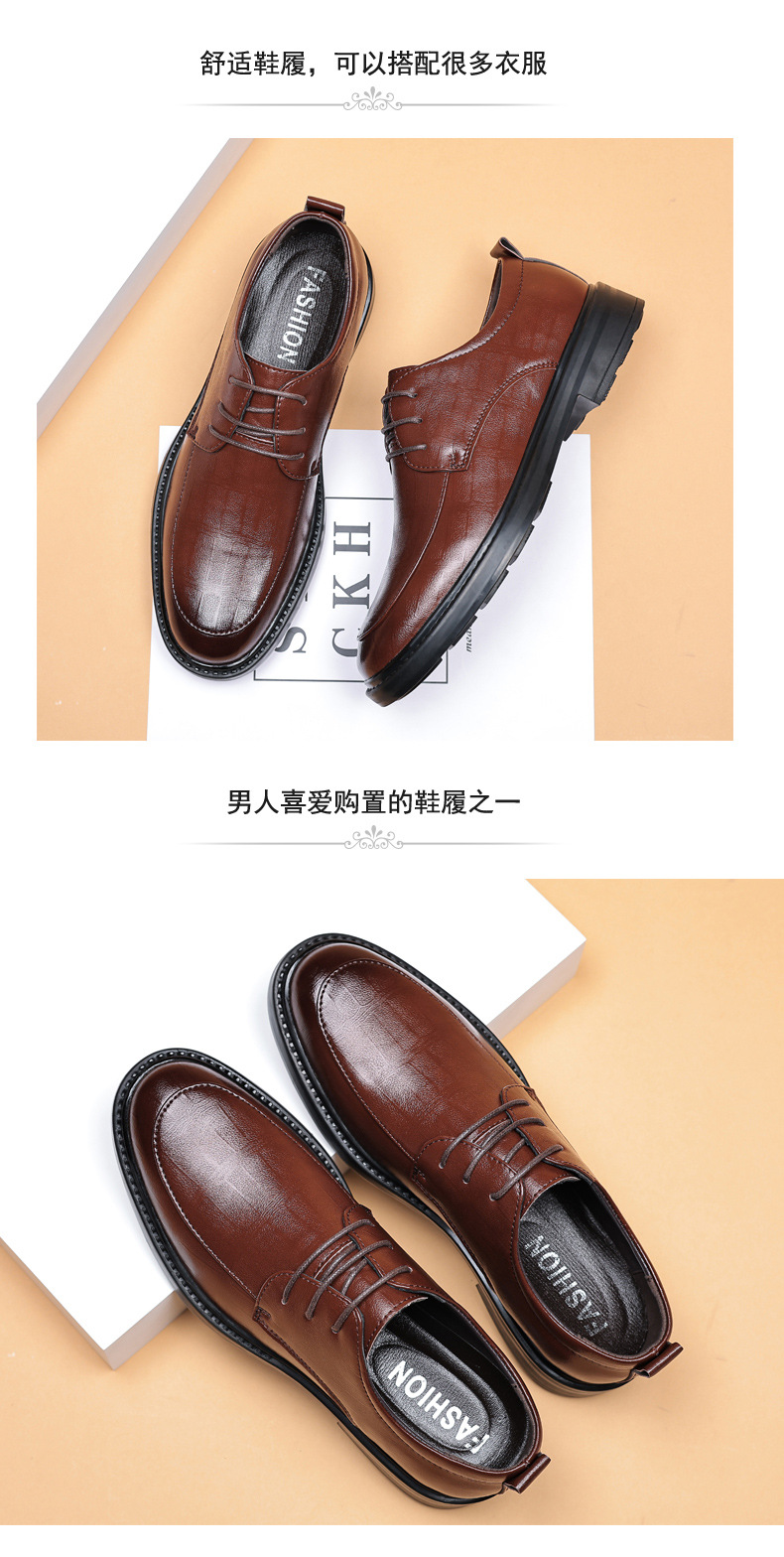 2025新款皮鞋男商务正装上班办公室英伦风休闲软底黑色男士鞋子详情18