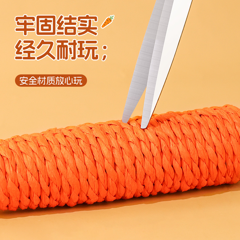 Cat carrot toys for self-entertainment and boredom, resistant to biting, grinding teeth and claws, chewing, playing with cat sticks, paper ropes, carrot toys pic 5